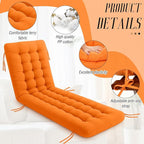 Long Floor Cushion Large Floor Cushion with Brushed Cotton 74.8 x 27.5 x 3.15 in Jumbo Lounger Pillow for Outdoor Indoor Bay Window Meditation Yoga Reading Sleeping(1 Pc,Orange)