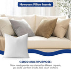 MIULEE Pillow Insert 24x24 Inch, Decorative Square Throw Pillow Inserts, Premium Fluffy Pillow Forms Sham Stuffer for Sofa Couch Living Room