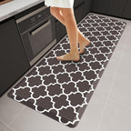 WISELIFE Anti Fatigue Floor Mat - 4/5 Inch Thick Kitchen Mat Non Slip Waterproof Heavy Duty Ergonomic Comfort Mat Durable for Home, Office, Sink, Laundry,(24" x 70", Chocolate)