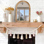 LOSOUR Arched Mirror, Farmhouse Decor Solid Wood Frame Wall Mirror, Bathroom Mirrors, Large Vintage Mirror for Bathroom, Living Room,Bedroom, Entryway, Hallway,Foyer (Brown, 20inch*30inch)
