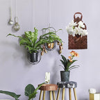 Ciieeo Woven Hanging Wall Basket Rustic Style Flat Wicker Storage Organizer for Kitchen and Home Decor 2.56 X 6.69 X 2.56 Inches