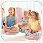 Juexica 2 Pcs Extra Thick Flexible Seating Floor Cushions Assorted Colored Pillow Floor Cushions for Classroom Soft Flexible Seating for Kids Learning Sitting Daycare School Chair (Blue and Pink)