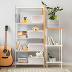COMFY-HOMI 11.5"x7.5"x4.7" Storage Baskets for Organizing | Cotton Rope Woven Basket | Toy Storage Bin Box | Basket for Shelves, Closet Organizer Bin, Decorative Closet Shelf, 1 Pack all white