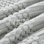 lifein Throw Blanket for Couch-Light Grey Boho Throw Blanket, Soft Fleece Plush Lightweight Blankets&Throws for All Seasons, Fuzzy Decorative Blankets for Livingroom Bed Sofa Chair (50x60, Light Grey)