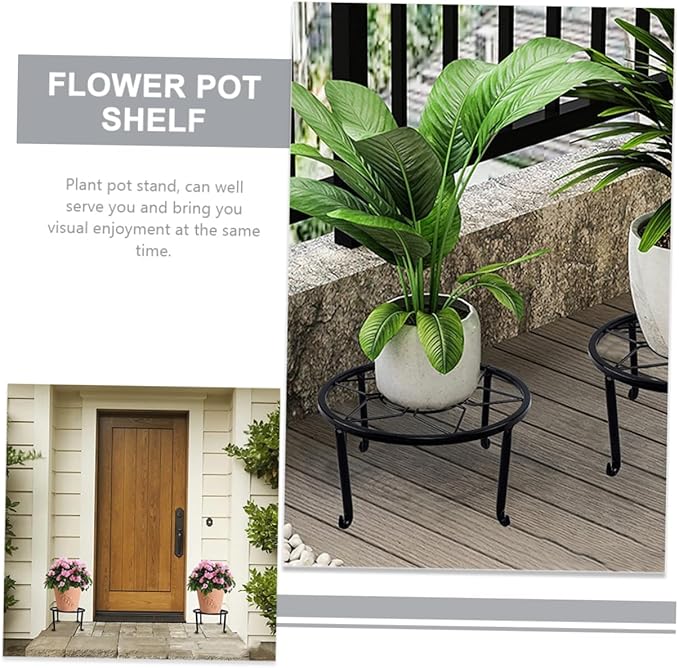 YARNOW Metal Plant Stand Iron Flower Pot Stand for Flowerpot Shelf for Home Decor