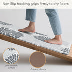 MAYHMYO Kitchen Mats for Floor - Kitchen Anti Fatigue Mat Set of 2 - Non Slip Cushioned Rugs for Standing