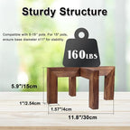 Plant Stand, Indoor/Outdoor Wood Plant Holder, Single Flower Pot Stand, Sturdy Planter Stands, Fit 5-15 Inch Pots