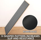 Kitchen Mat 1 PCS, Cushioned Non Slip Rugs for Kitchen Floor, Absorbent Runner Comfort Standing Mats Washable for Kitchen, Office, Home (Black, 17.3"x95")