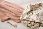 Little Jump 2-Pack Cotton Muslin Swaddle Blankets for Baby Boys Girls Unisex - Boho Floral Baby Blanket Nursery Swaddling Blankets- Large 47 x 47 inches Receiving Blanket Neutral (Vintage Blossom)