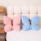 PEACH CAT Butterfly Pillow Decorative Butterfly Shaped Throw Pillows 15.7" x 15.7" Cute Plush Cushion Decor for Bedroom Living Room Sofa Couch Pink