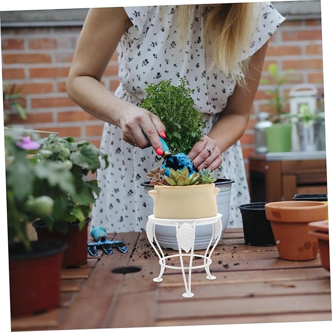 YARNOW Boho Style Flower Pot Stand Indoor Plant Stands Tiered Plant Rack for Living Balcony