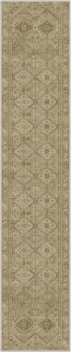 GENIMO Runner Rug 2x7 Non Slip Machine Washable Hallway Runner Rug, Low Pile Lightweight Rugs for Entryway, Hallway, Kitchen and Corridor, Tan Brown