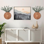 Set of 2 Wall Planter for Indoor Plants, Hanging Planter for Artificial Flower Plants，Modern Farmouse Wall Decor for Living Room Bedroom Kitchen Bathroom Dining Room (Brown)