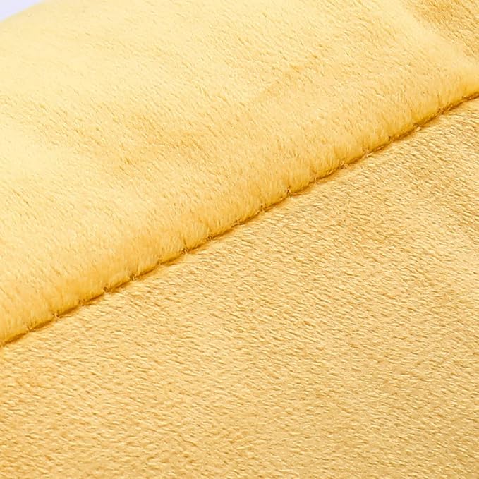 NiNi ALL Decorative Throw Pillow Covers Velvet 22x22 Inch Pack of 2 Yellow Cushion Covers Soft for Couch Sofa Bedroom Living Room Outdoor