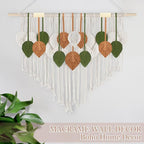 lokeisna Macrame Wall Hanging Tapestry, Room Decor Wall Art, Boho Wall Decor Tapestry for Bedroom above Bed Wall Decor Living Room, Macrame Wall Fashional Gift, 39" x 26" Red Green