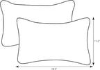 Pillow Perfect Stripe Indoor/Outdoor Accent Throw Pillow, Plush Fill, Weather, and Fade Resistant, Lumbar - 11.5" x 18.5" , Red/Blue Westport, 2 Count