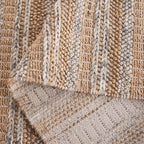 SAFAVIEH Natura Collection Area Rug - 6' x 9', Natural & Brown, Transitional Design, Ideal for High Traffic Areas in Living Room, Bedroom & Dining Room (NAT501T-6)
