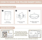 Throw Pillows Insert Set of 2, White 18x18in Pillow Inserts with 100% Cotton Cover,Bed and Couch Decorative Stuffer Pillows,Indoor Pillows for Sofa