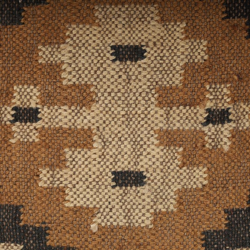 Bohemian Jute Pillow Covers Handwoven Kilim Cushion Cases 18x18 Inches, Vintage Oriental Rug Decorative Throw Pillow Covers for Cozy Sofa & Bed Décor - color: Pattern 08