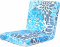 JMGBird Floor Chair with Back Support - Adjustable 5-Position Gaming Chair, Waterproof Light Blue Floral Print, Indoor Outdoor Meditation Cushion