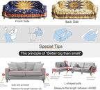 Hippie Throw Blanket Sun Moon Stars Boho Throw Blankets Celestial Tapestry Double-Sided Reversible Woven Cotton Home Decor Bedding Chair Couch Recliner Cover Oversized Tassels Astrology 70"x90"