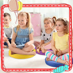 Juexica 4 Pcs Extra Thick Flexible Seating Floor Cushions Assorted Colored Pillow Floor Cushions for Classroom Soft Flexible Seating for Kids Learning Sitting Daycare School Chair (Bright Colors)