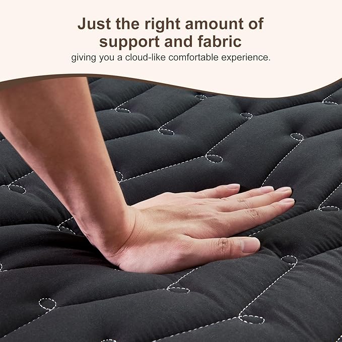 Premium Foam 3.2" Thick Japanese Futon Floor Mattress - Full Size 54"x80" 100% High-Density Foam,Comfortable Sleeping Pad,Tatami Mat for Dorm,Bedroom or Guest Room，Boys Girls Dormitory Pads(Black)