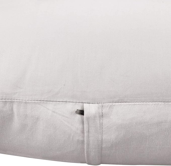 Thmyo 4-Pack 100% Cotton Comfortable Solid Decorative Throw Pillow Case Square Cushion Cover Pillowcase Sublimation Blank Pillow Covers DIY Throw Pillowcase(20x20 inch/ 50x50cm,Light Silver Grey)