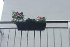 Non-Woven Fabric Plant Grow Bags Replacement Coco Liner Window Basket,Trough Shaped Wall and Deck Mount Planters,Round Hanging Basket (4Pack, 24)