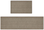 Artoid Mode Washable Non-Skid Rubber blend Kitchen Rugs and Mats Set of 2, Rubber Backing Kitchen Mats for Floor Kitchen Front of Sink Home Decor - 17x29 and 17x60 Inch