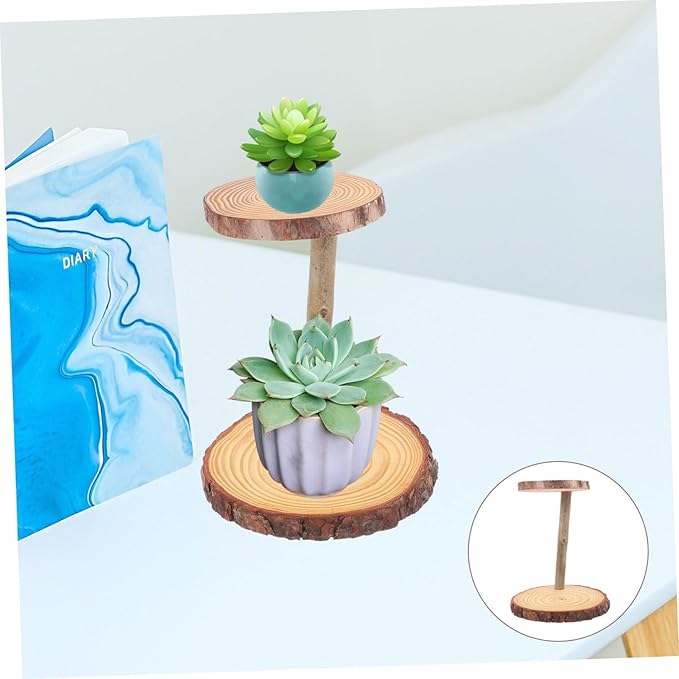 Wooden Plant Stand Boho Decor Flower Pot Rack Practical Cake Rack Indoor Decor