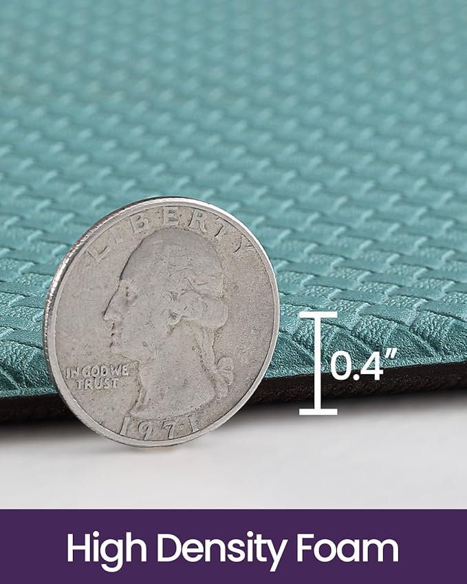 DEXI Kitchen Floor Mats Cushioned Anti Fatigue, 23x86, Large Long Standing Runner Rug Waterproof, Comfort Memory Foam Padded for Front Sink Laundry, Turquoise