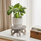 Plant Stools Indoor Wooden Stool for Plants Flower Display with Stand Farmhouse Indoor Small Plant Stand Riser Round Display Stands