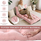 Bench Cushion for Indoor Furniture 40x20 in Velvet Thicken Indoor Window Seat Cushion, Piano Sofa, Entryway Storage, Bay Window Tufted Patio Porch Swing Bench Pad Memory Foam(Blush Powder)