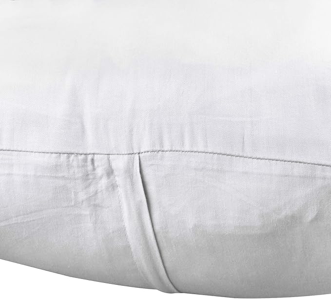 Thmyo 4-Pack 100% Cotton Comfortable Solid Decorative Throw Pillow Case Square Cushion Cover Pillowcase Sublimation Blank Pillow Covers Christmas DIY Throw Pillowcase for Sofa(26x26inch/66x66cm,White)
