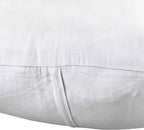 Thmyo 4-Pack 100% Cotton Comfortable Solid Decorative Throw Pillow Case Square Cushion Cover Pillowcase Sublimation Blank Pillow Covers Christmas DIY Throw Pillowcase for Sofa(26x26inch/66x66cm,White)