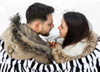 MACEVIA Flannel Fleece Throw Blanket for Couch, Zebra Blanket Black and White for Adult, Lightweight Warm Cozy Soft Blanket for Bed Sofa 260GSM, Suitable for All Seasons (Black Zebra,50x60inches)