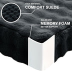 22 inches Floor Pillow for Adults - Large Meditation Cushion with Thick Foam & Soft Tufted Cover - Premium Outdoor Square Floor Cushion Seat - Yoga Pillows for Sitting On Floor - Black