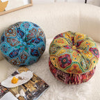 Bohemian Style D, 15.74x15.74inch, 1 Piece Thickened Comfort Design Soft Support for Floor, Chair & Home Decor