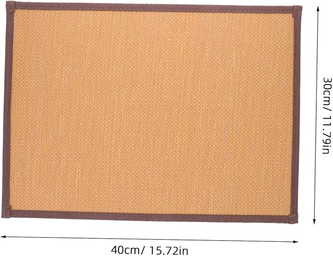 Natural Woven Floor Pillow Boho Home Decor Seating Mat Carbonized Thickness