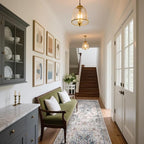 Machine Washable Kitchen Runner Rugs: 2'x10' Hallway Runner Rug Non Slip Low Pile Stain Resistant Soft Carpet Runners for Hallways Indoor Entryway Kitchen Laundry Room Beside Farmhouse