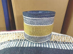 Sturdy Jute Rope Planter Basket Modern Woven Basket for Flower Pot Floor Indoor Planters, 6” x 6” Storage Organizer Basket Rustic Home Decor, Boho Chic Storage Earth-Friendly Cotton ECO-Twist Planter
