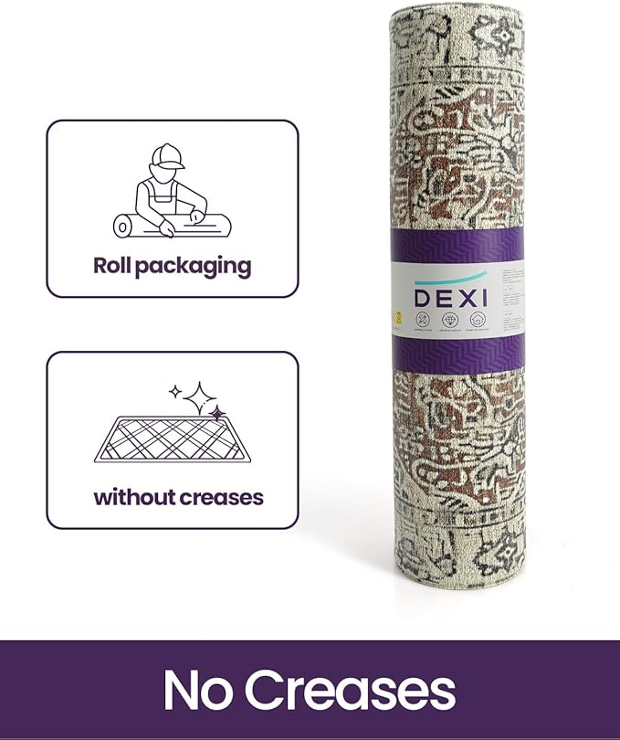 DEXI Kitchen Mats for Floor Cushioned, 23x35 Wide Runner Rug Non Slip, Waterproof Soft Comfort Standing Padded Anti Fatigue Decorative, Cream Red