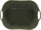 Household Essentials Natural Woven Wicker Storage Basket with Handles