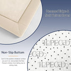 Baby Play Mat for Floor Nursery Rug Muscle Mat Area Rug Playroom Rug 79"x110" Playpen Mat Memory Foam 1.3" Thick Crawling Mat for Babies,Toddlers, Infants, Kids,A Beige