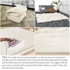 Baby Play Mat for Floor,1.3" Thick Memory Foam Tummy Time Mat for Toddlers,Infants,Kids,Water-Repellent Soft Nursery Rug,Extra Large Non Slip for Crawling&Yoga,Tatami Style for Living Room(Cream)