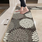 HEBE Anti Fatigue Kitchen Rug Sets 2 Piece Non Slip Kitchen Mats for Floor Cushioned Kitchen Rugs and Mats Waterproof Comfort Standing Mat Runner for Kitchen,Home Office,Sink,Laundry