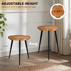 Plant Stand Indoor, Wood Plant Table Plant Holder with Raised Design,Heavy Duty Metal Flower Pot Stand, Mid Century Modern Home Decor Small Side End Table（Clr.1-Flower 16" H）