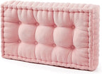 DormCo Rainha - Ultra Thick Tufted Floor Pillow - Peachy Pink