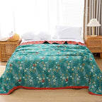 100% Cotton Throw Blankets 60"x80", Versatile Sea World Boho Blankets for All Season,Sofa Couch Beding Livning Throw Blankets Soft Cozy Farmhouse Musin Blanktes Best Gifts for Women